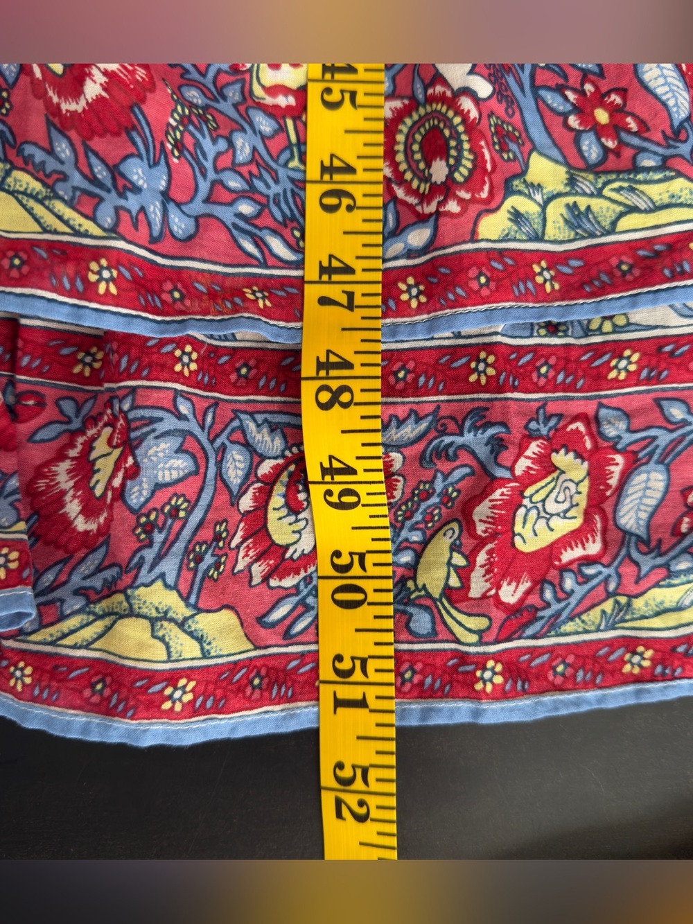 J. Crew Floral Tie-Front Maxi Dress in White with Blue & Red Print - 00 - Picture 12 of 12